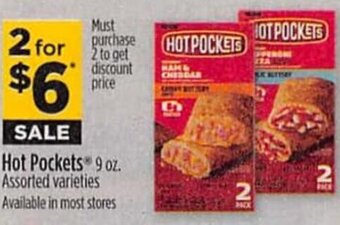 Dollar General Hot Pockets 9 oz. offer