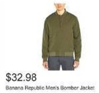 Costco Banana Republic Men's Bomber Jacket offer