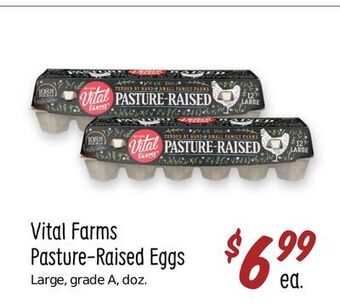 Sprouts Farmers Market Vital farms pasture-raised eggs offer