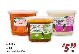 Sprouts Farmers Market Sprouts soup offer