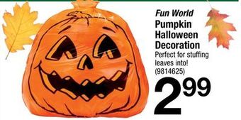 Ace Hardware Fun world pumpkin halloween decoration offer