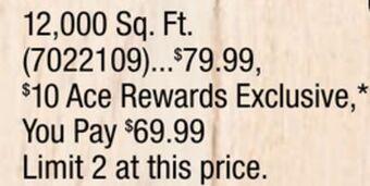 Ace Hardware Turf builder winterguard fall weed & feed offer