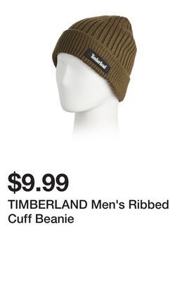Marshalls Timberland men's ribbed cuff beanie offer