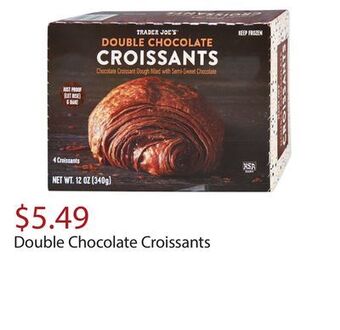 Trader Joe's Double chocolate croissants offer