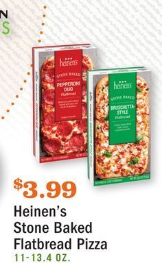 Heinen's Heinen's stone baked flatbread pizza offer