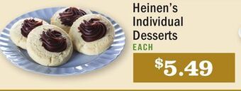 Heinen's Heinen's individual desserts offer