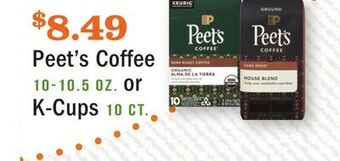 Heinen's Peet's coffee 10-10.5 oz. or k-cups 10 ct offer