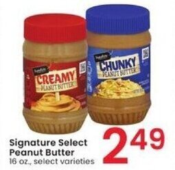 Albertsons Signature Select Peanut Butter 16 oz. offer