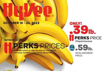 Hy-Vee Chiquita bananas offer