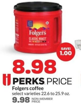 Hy-Vee Folgers coffee offer