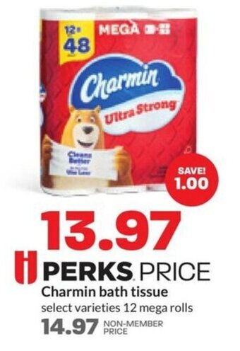 Hy-Vee Charmin bath tissue offer