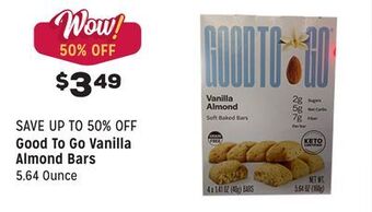 Grocery Outlet Vanilla almond bars offer