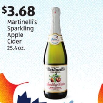 Aldi Martinelli's sparkling apple cider offer