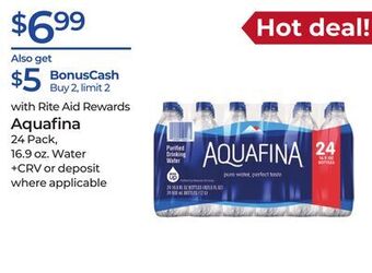 Rite Aid Aquafina offer