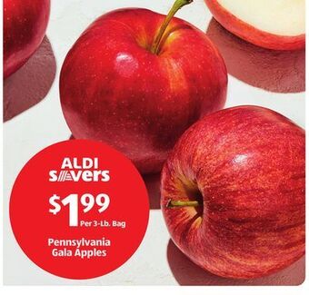 Aldi Pennsylvania gala apples offer