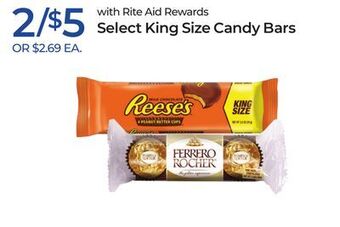 Rite Aid Select king size candy bars offer