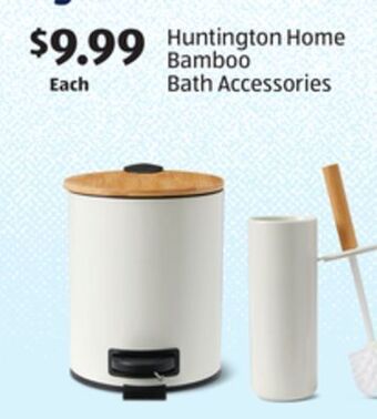 Aldi Huntington home bamboo bath accessories offer