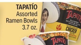 CVS Tapatío assorted ramen bowls 3.7 oz offer