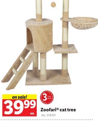 Lidl Zoofari cat tree offer