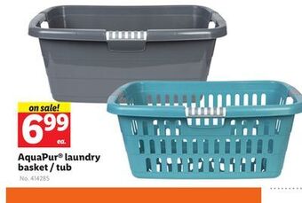 Lidl Aquapur laundry basket/tub offer
