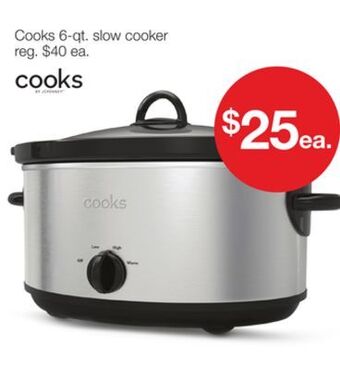 JC Penney Cooks 6-qt. slow cooker offer