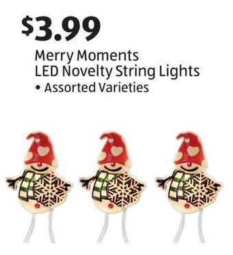 Aldi Merry moments led novelty string lights offer