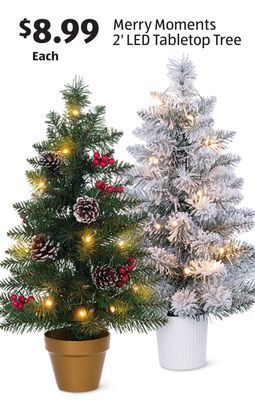 Aldi Merry moments 2' led tabletop tree offer