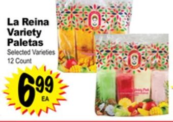 Superior Grocers La reina variety paletas offer