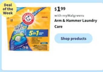 Walgreens Arm & hammer laundry care offer