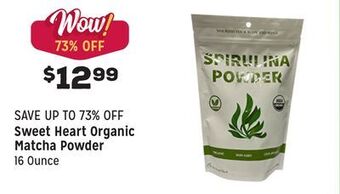 Grocery Outlet Organic matcha powder offer