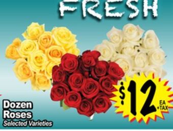 Superior Grocers Dozen roses offer