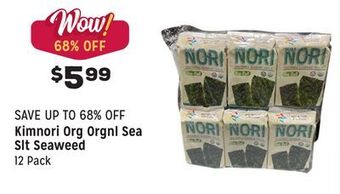 Grocery Outlet Org orgnl sea slt seaweed offer