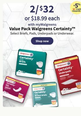 Walgreens Value pack walgreens certainty offer
