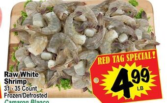 Superior Grocers Raw white shrimp offer