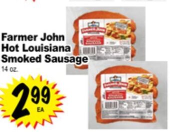 Superior Grocers Farmer john hot louisiana smoked sausage offer