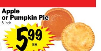 Superior Grocers Apple or pumpkin pie offer