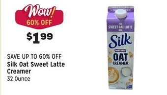 Grocery Outlet Oat sweet latte creamer offer