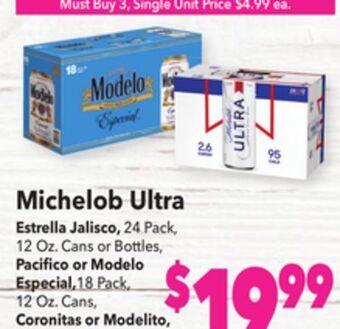 Vallarta Supermarkets Michelob ultra offer