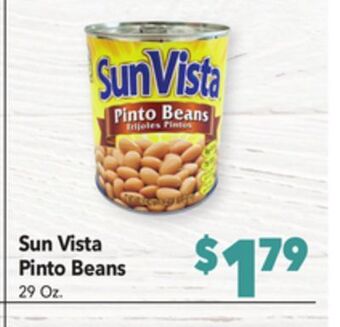 Vallarta Supermarkets Sun vista pinto beans offer