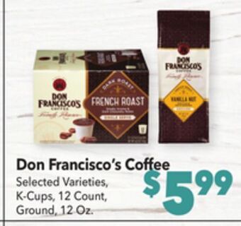 Vallarta Supermarkets Don francisco's coffee offer