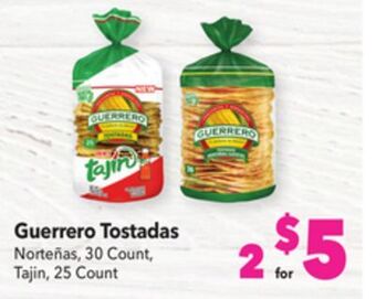 Vallarta Supermarkets Guerrero tostadas offer