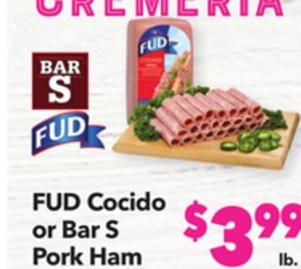 Vallarta Supermarkets Fud cocido or bar s pork ham offer