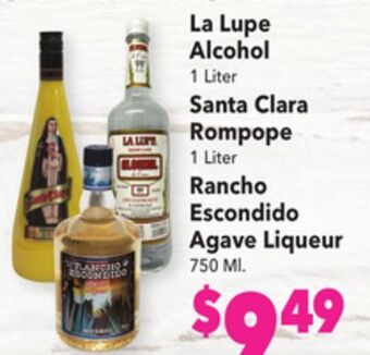 Vallarta Supermarkets La lupe alcohol offer