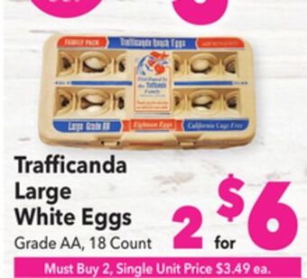 Vallarta Supermarkets Trafficanda large white eggs offer