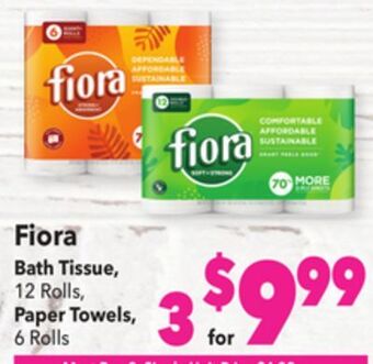 Vallarta Supermarkets Fiora bath tissue offer