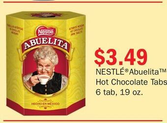 Super King Markets Nestlé abuelita hot chocolate tabs offer