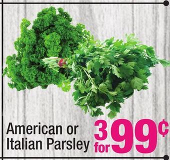 Super King Markets American or italian parsley offer