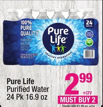 Super King Markets Pure life purifi ed water offer