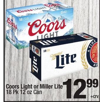 Super King Markets Coors light or miller lite offer