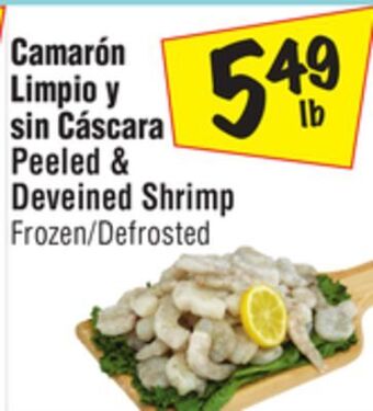 El Super Peeled & deveined shrimp offer
